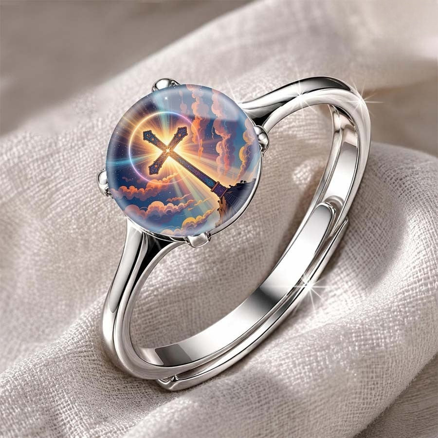 Heavenly Cross Dome Ring