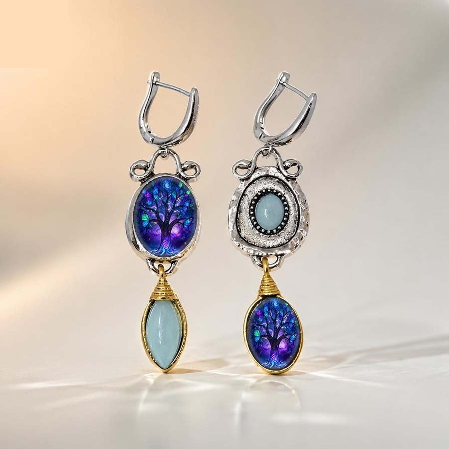 Tree of Life Drop Earrings