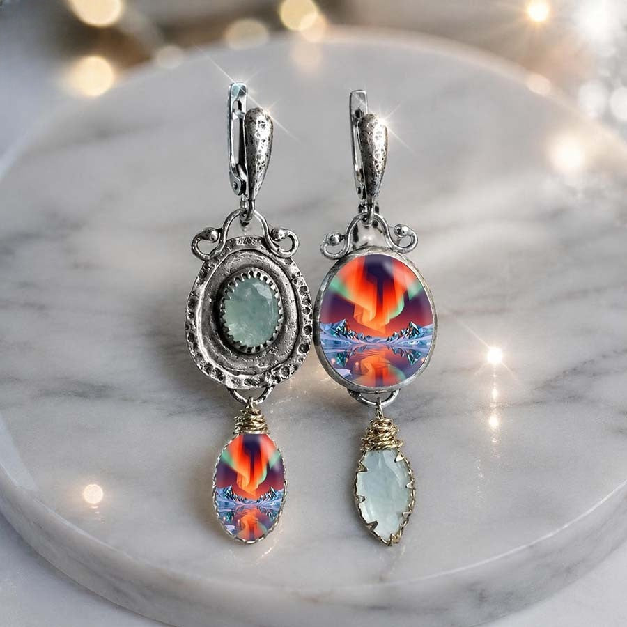 Aurora Landscape Drop Earrings