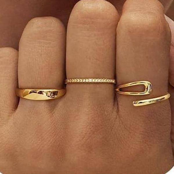 Assorted 3pc Ring Set