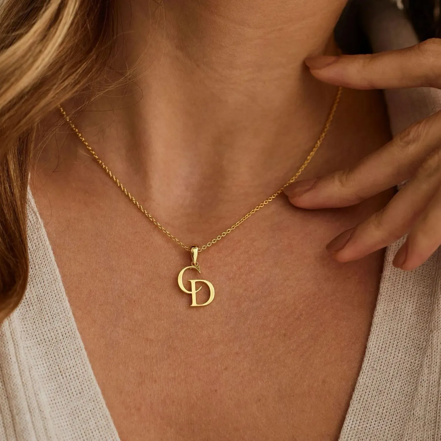 Personalized Two Letter Necklace