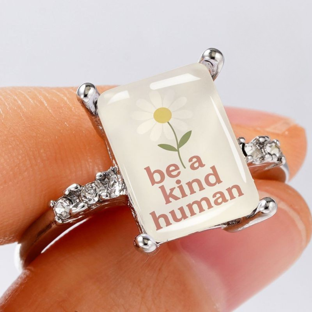 Be A Kind Human Square Ring