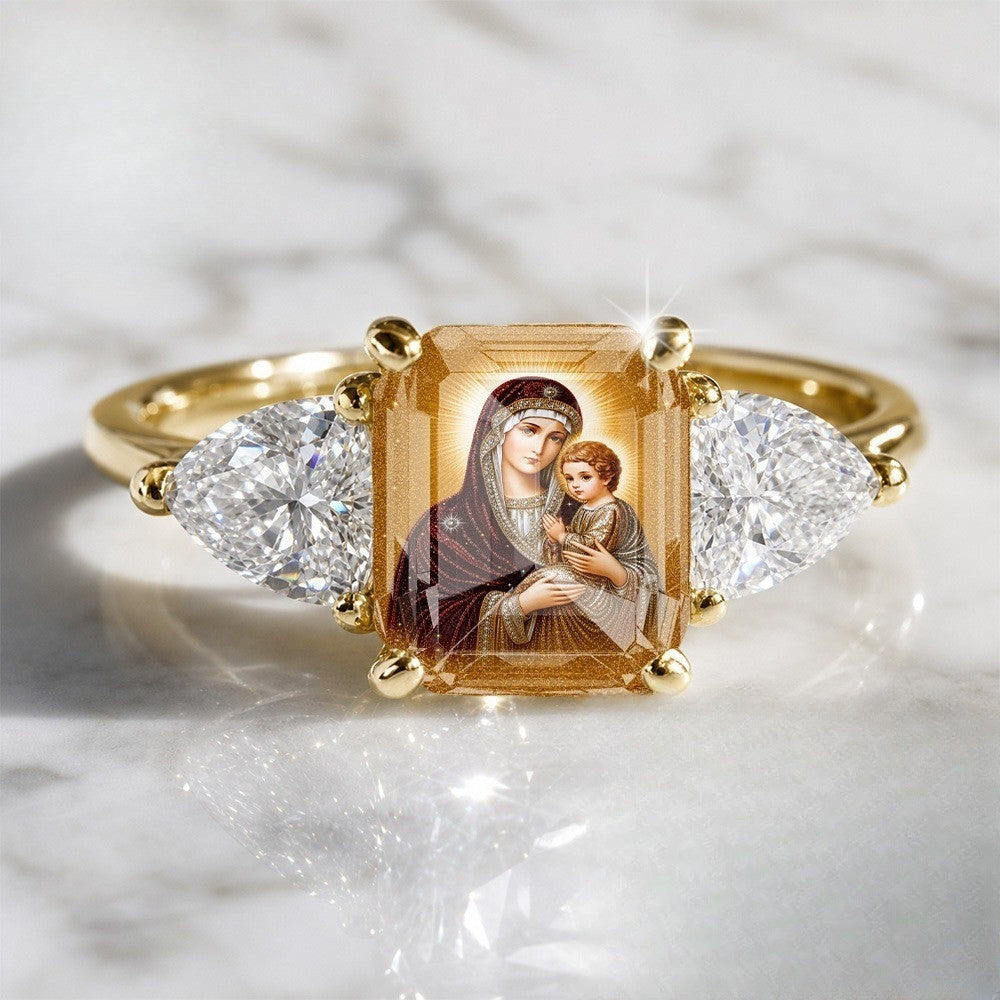 Madonna & Child Statement Ring