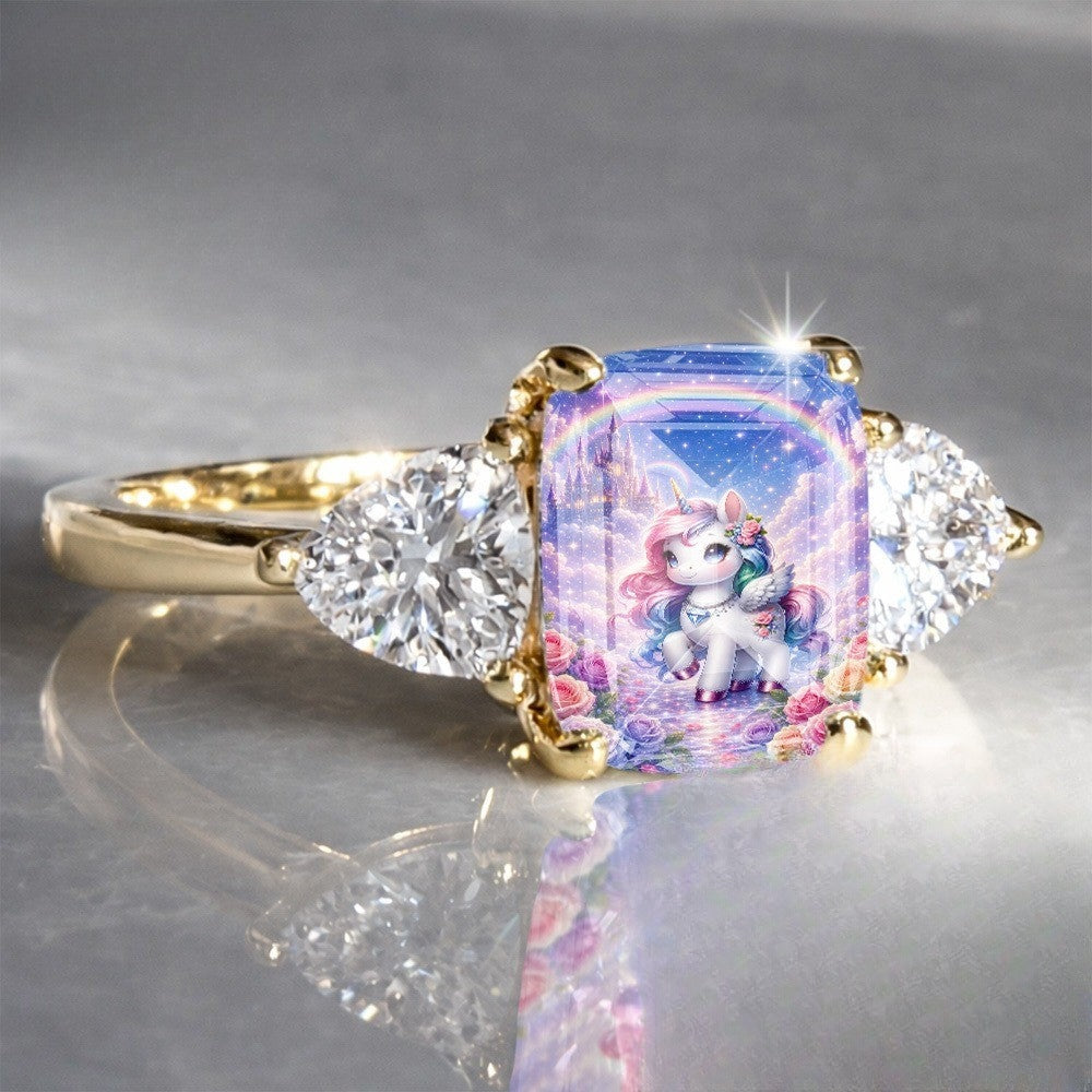 Unicorn Castle Rectangular Ring