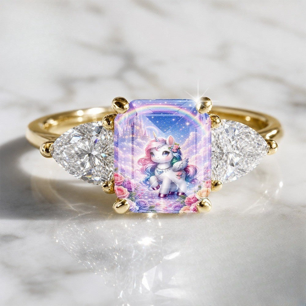 Unicorn Castle Rectangular Ring