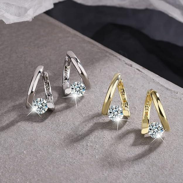 Moissanite 2 Carat Heart Earrings