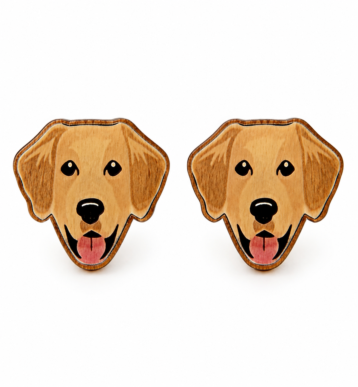 Golden Retriever Stud Earrings