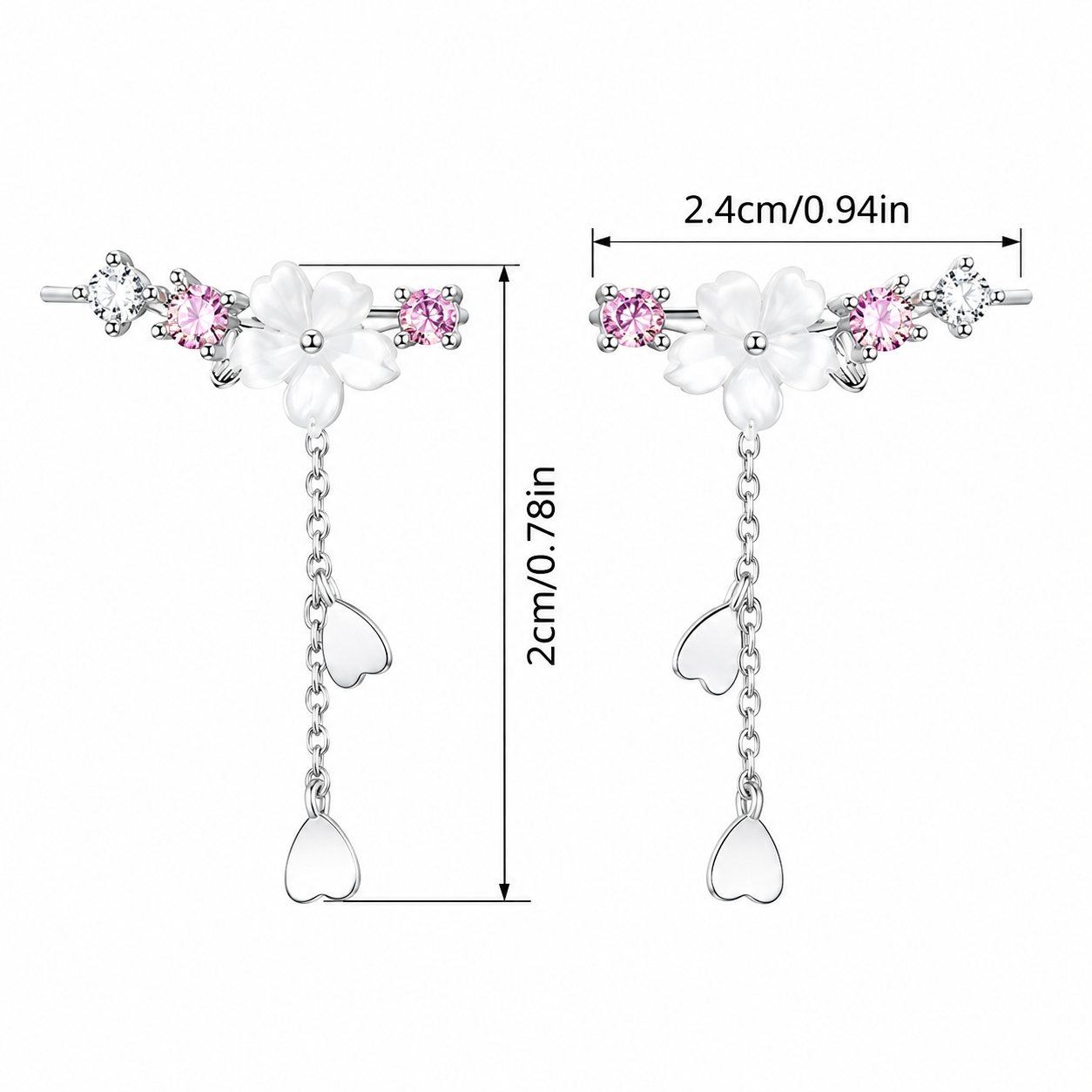 Sakura Tassel Drop Earrings