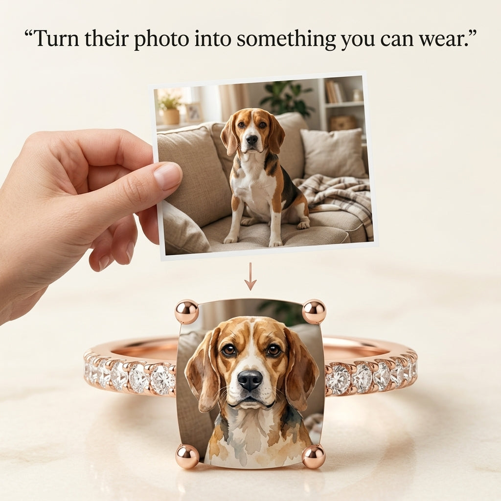 Custom Pet Square Ring