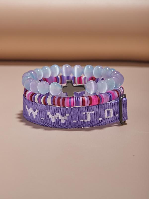 3pc WWJD Bracelet