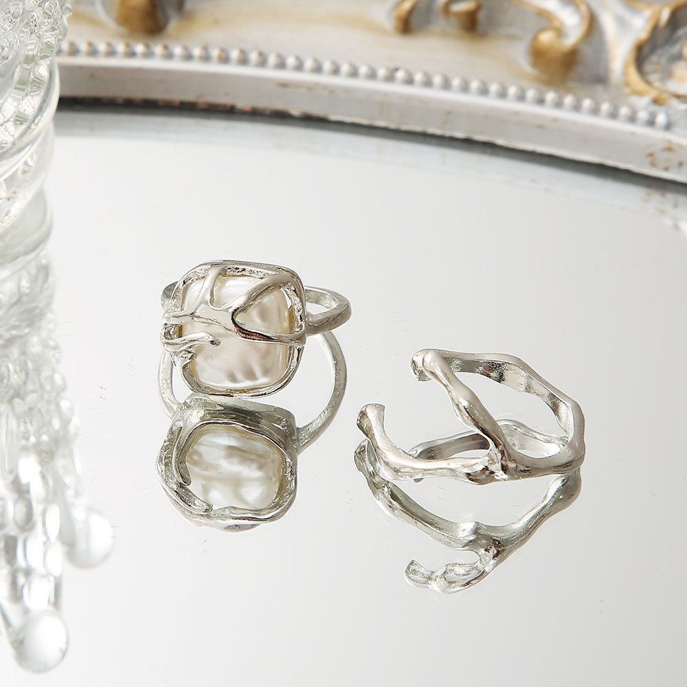 2pc Geometric Ring Set