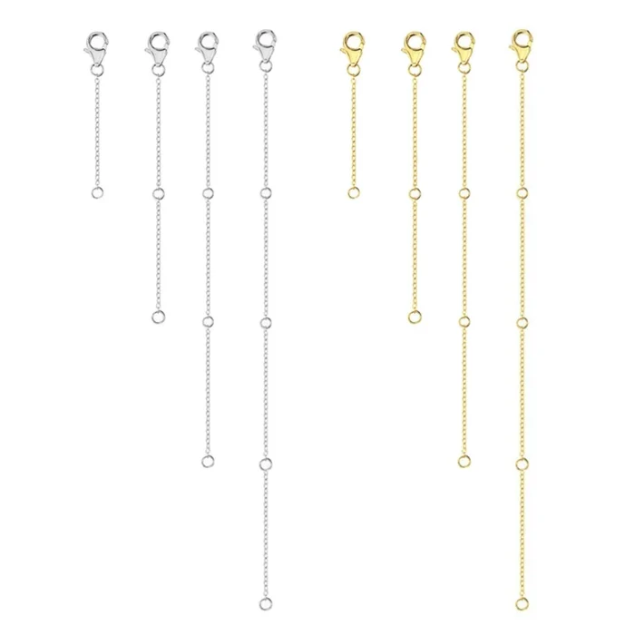 4pc Necklace Extender (2-8in) (5-20cm)