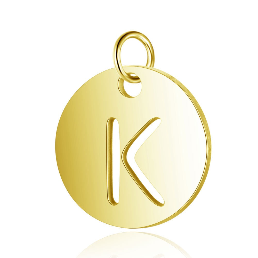 Gold Knot Initial Letter Bracelet