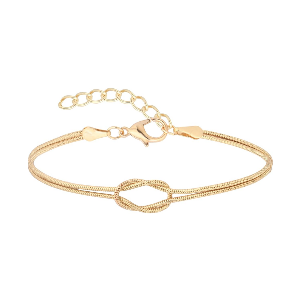 Personalized Love Knot Bracelet Set