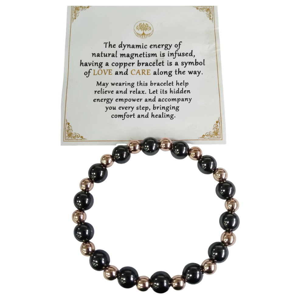 Hematite Bead Copper Magnetic Bracelet