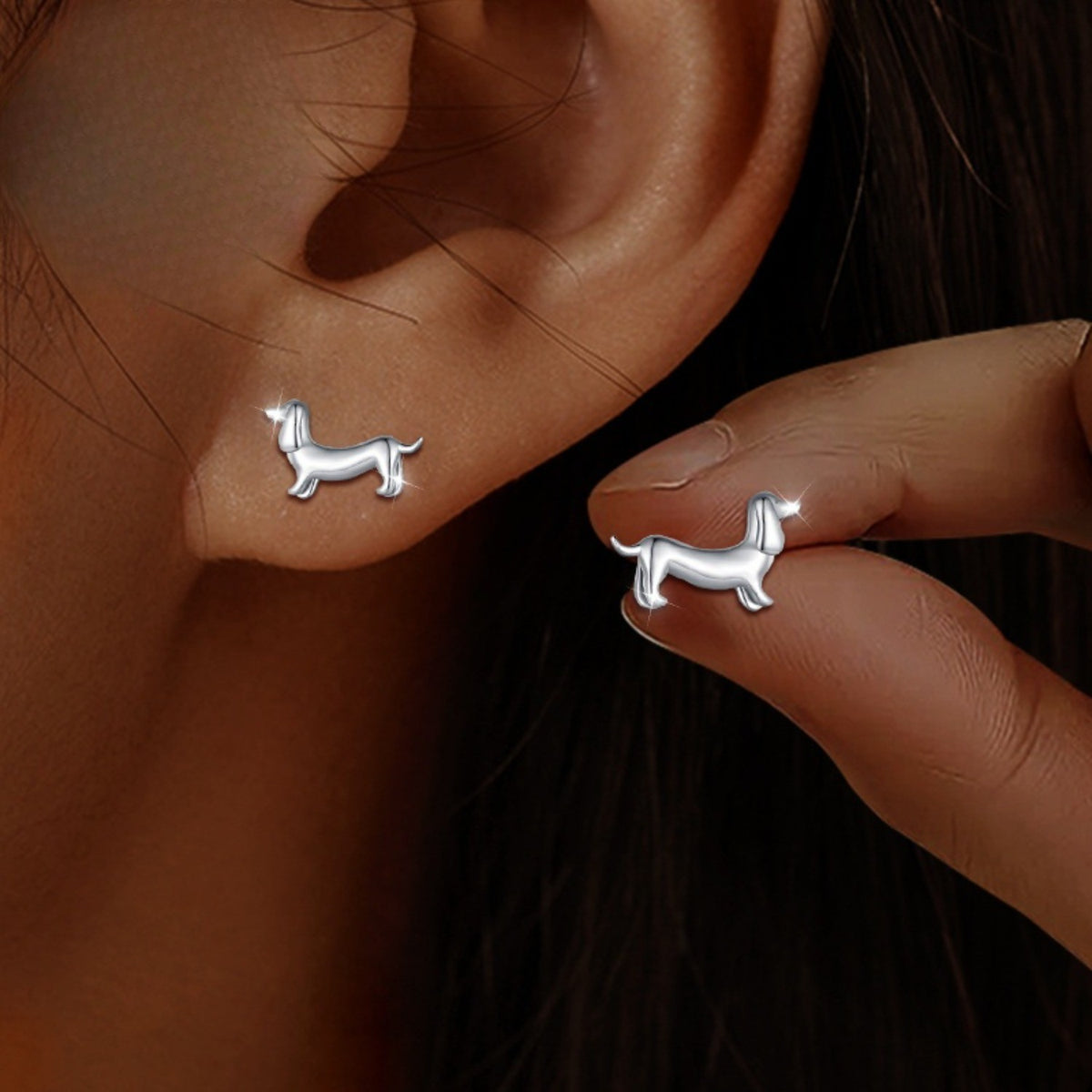 Dachshund Stud Earrings