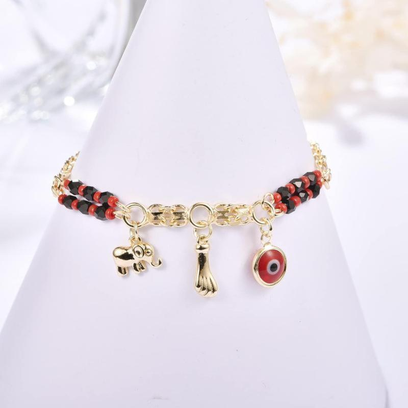 Evil Eye Elephant Bracelet