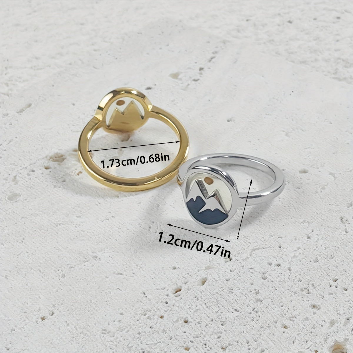 Mountain Enamel Ring
