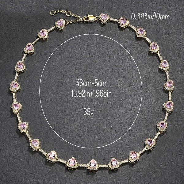 Pink Heart Shaped Necklace