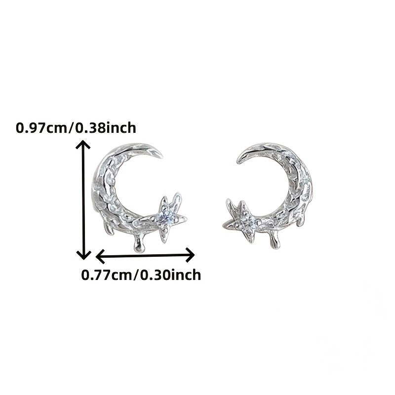 Celestial Cat Stud Earrings