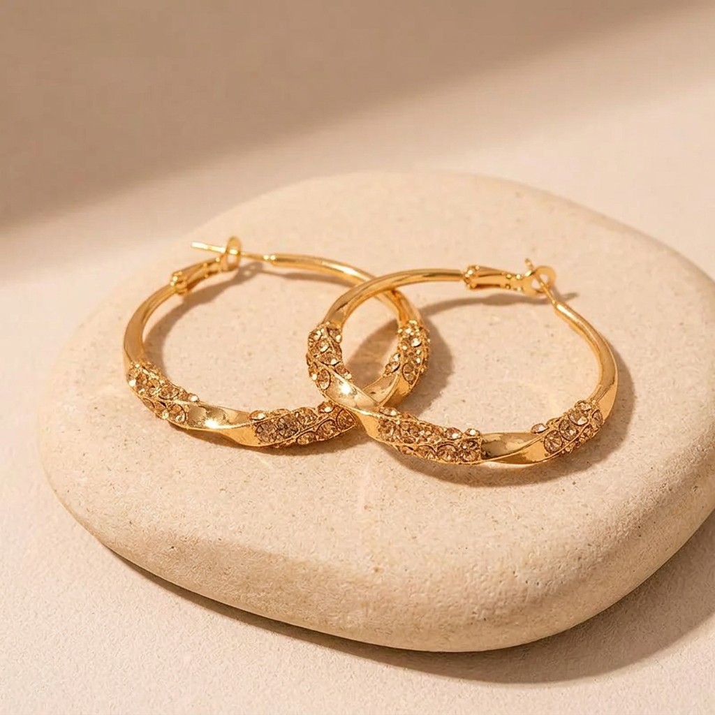 Twisted Hoop Earrings