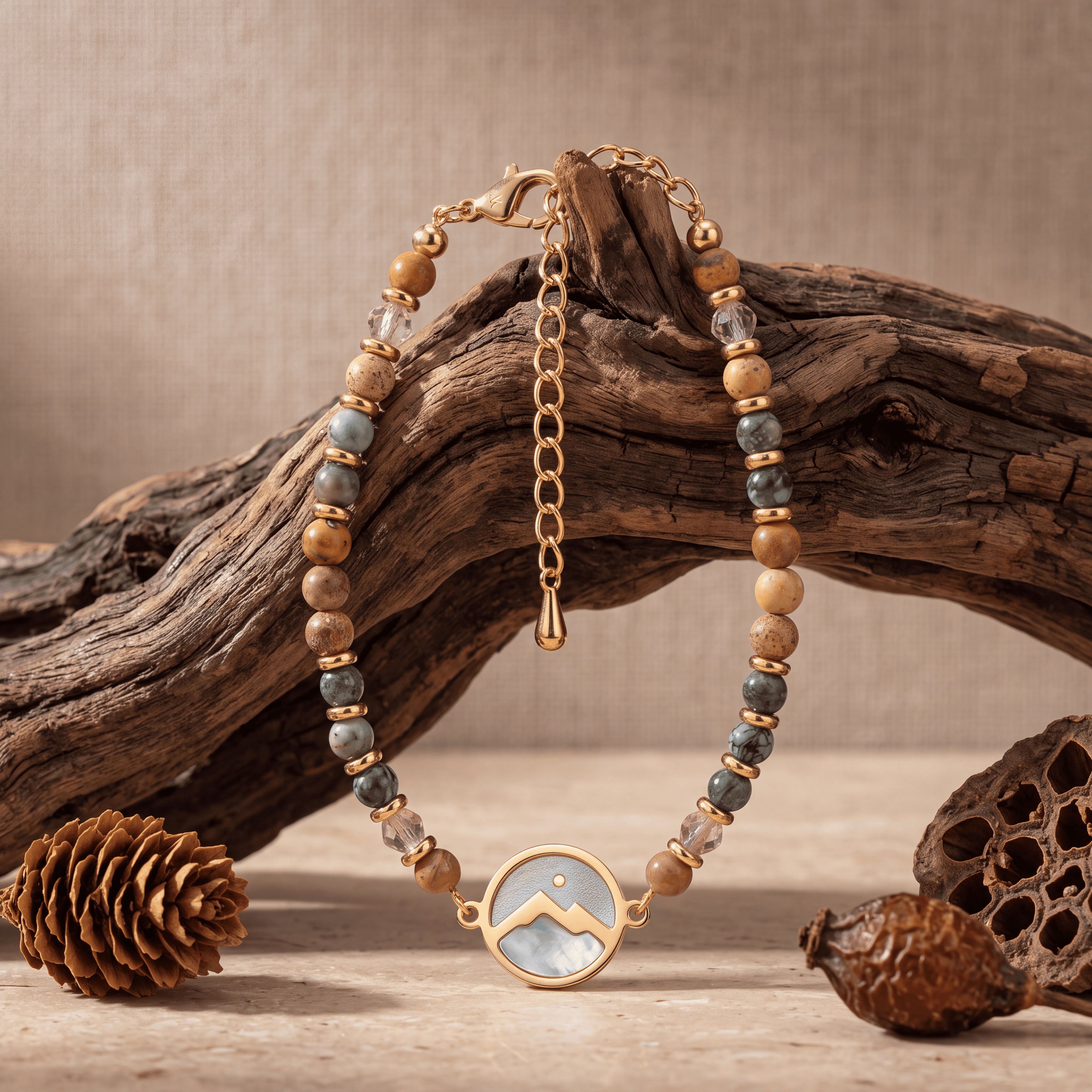 Mustard Seed Beaded Bracelet