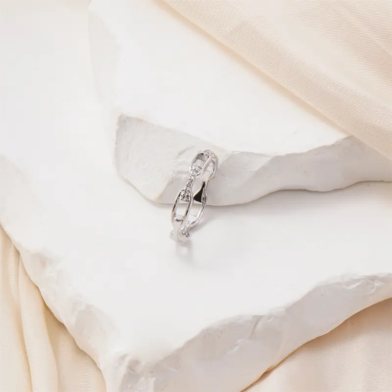 Dainty Moissanite Ring