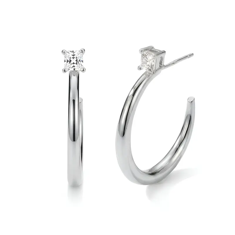 2 in 1 Stud & Hoop Earrings