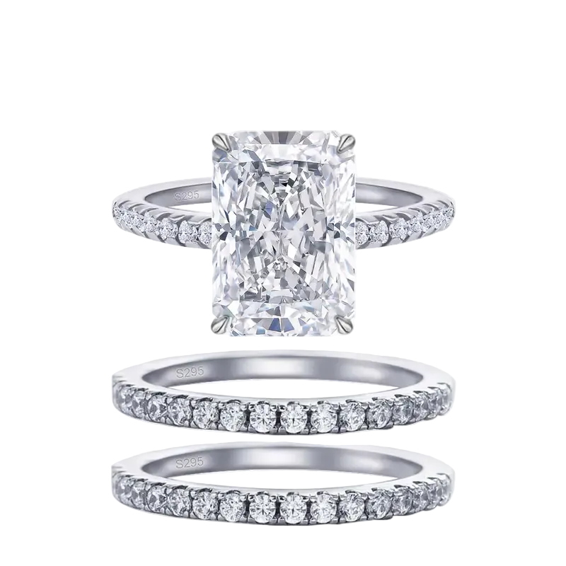 Radiant Rectangle Stone Ring