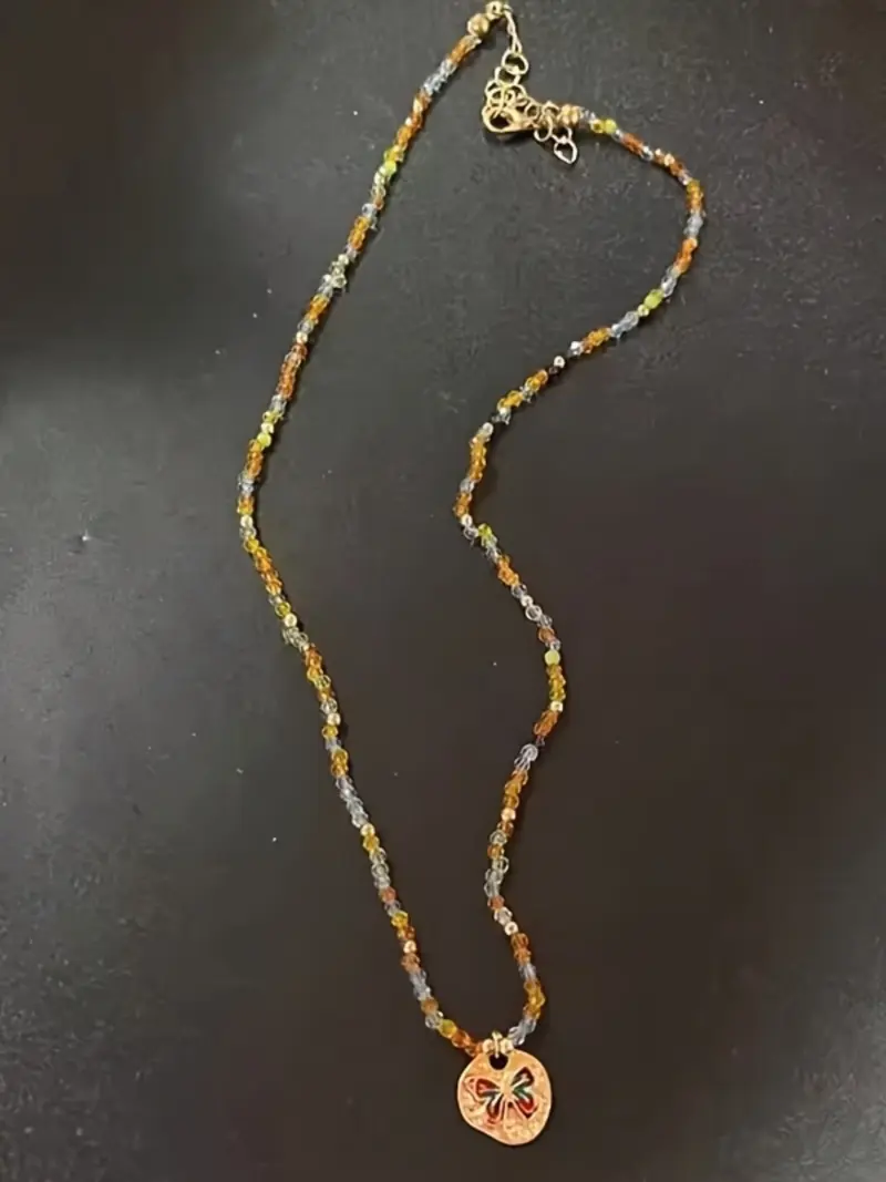 5pc Boho Vintage Beaded Necklace Set