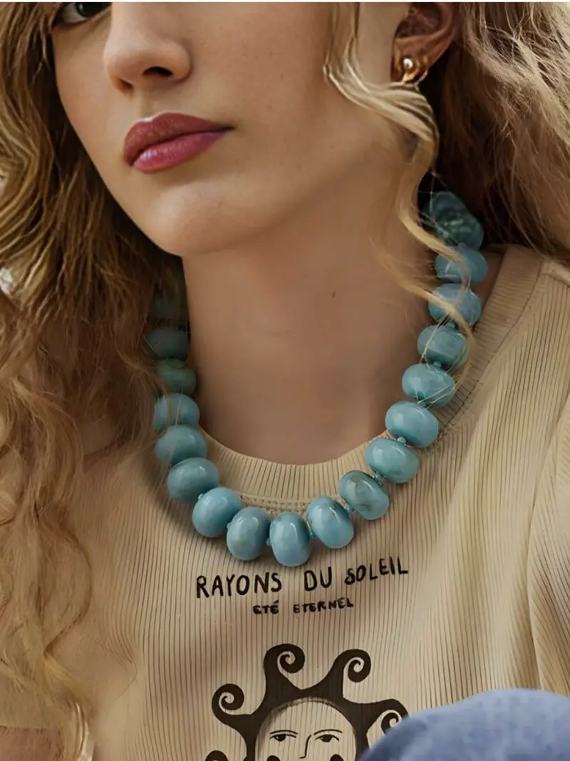 Geometric Beaded Necklace
