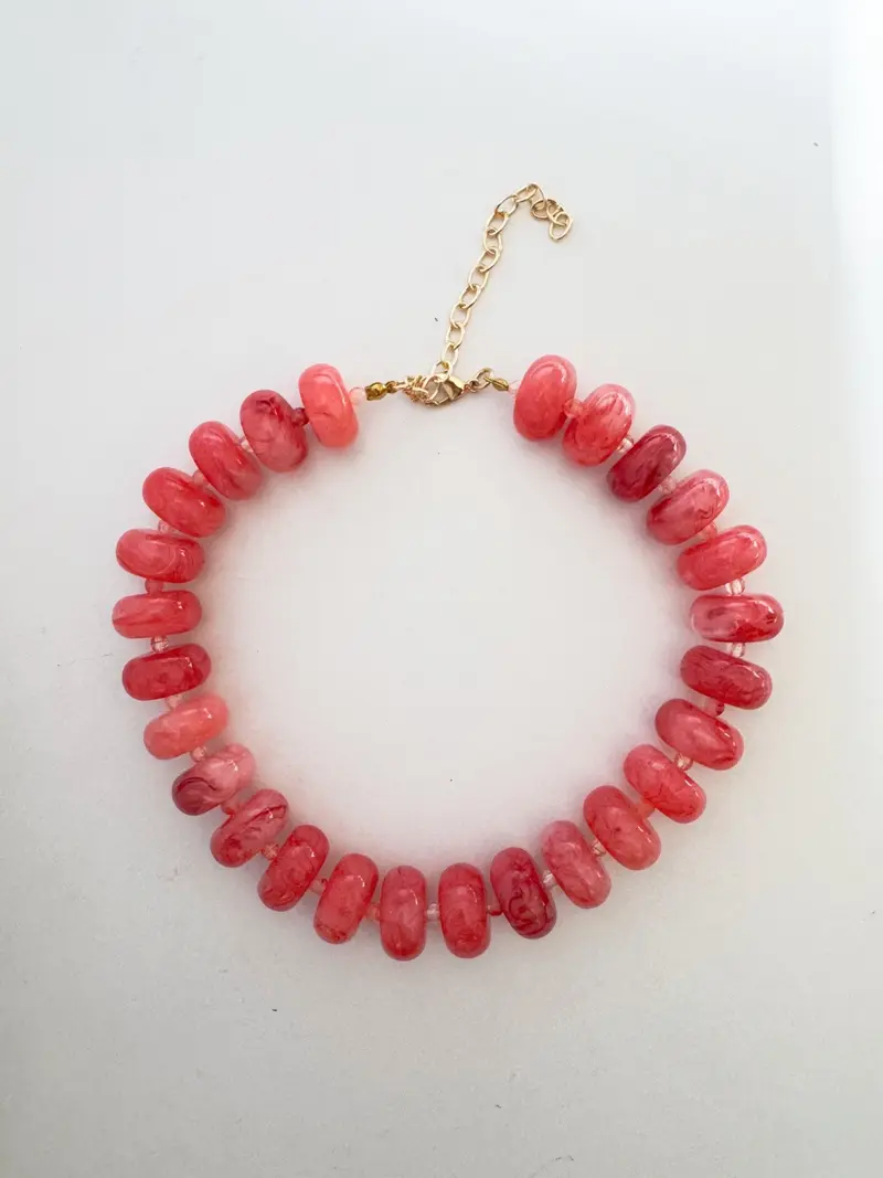 Geometric Beaded Necklace