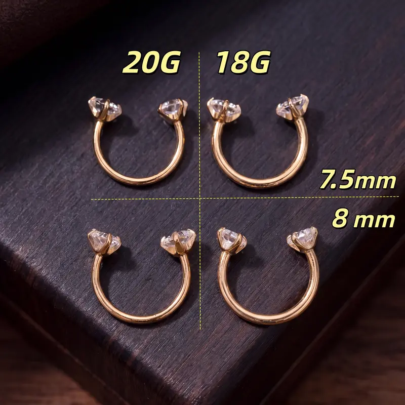 Titanium Horseshoe Nose Ring