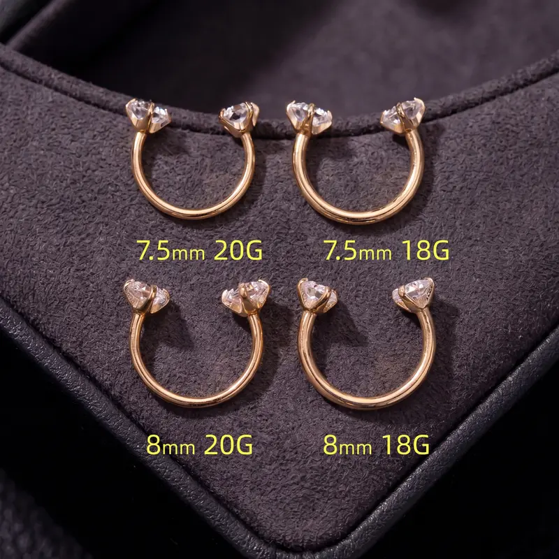 Titanium Horseshoe Nose Ring