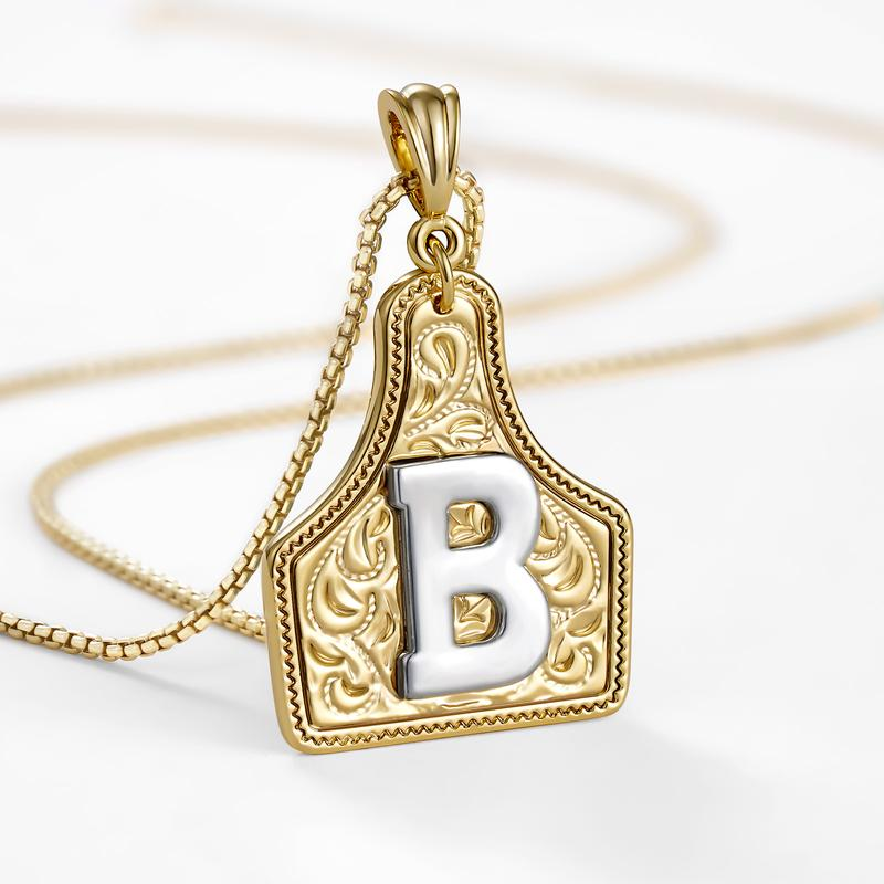 Initial Tag Necklace