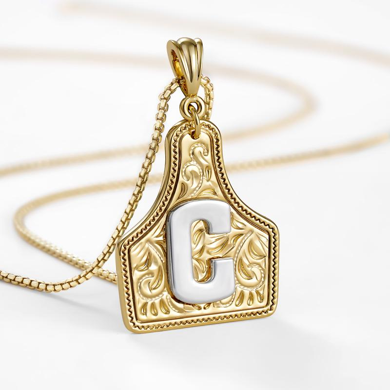 Initial Tag Necklace