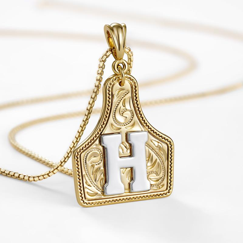 Initial Tag Necklace
