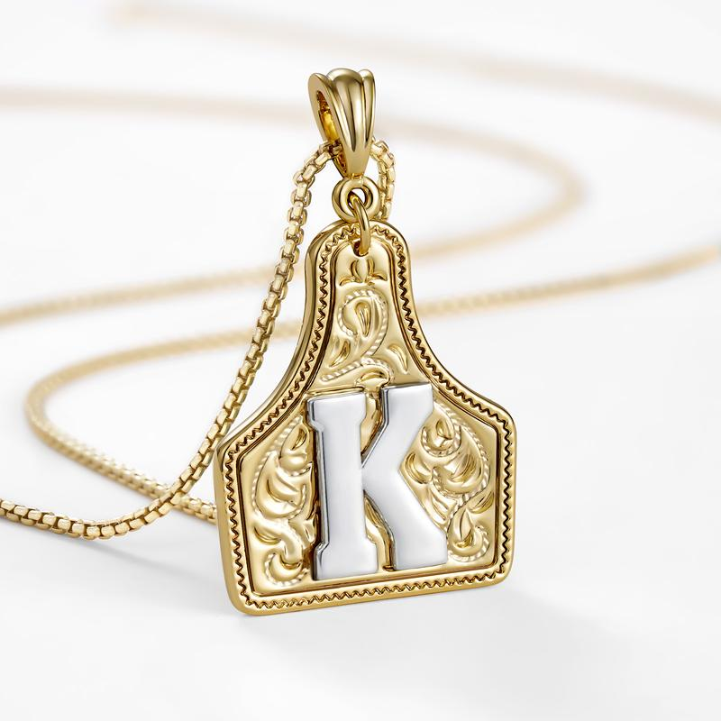 Initial Tag Necklace