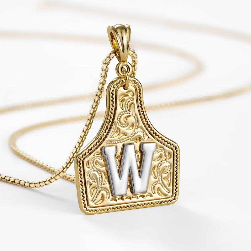 Initial Tag Necklace
