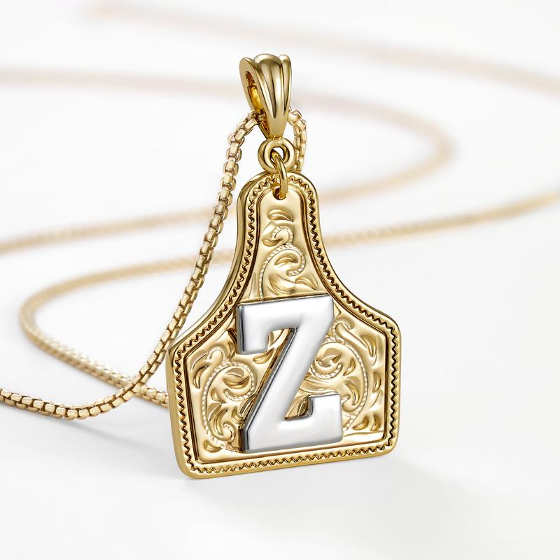Initial Tag Necklace