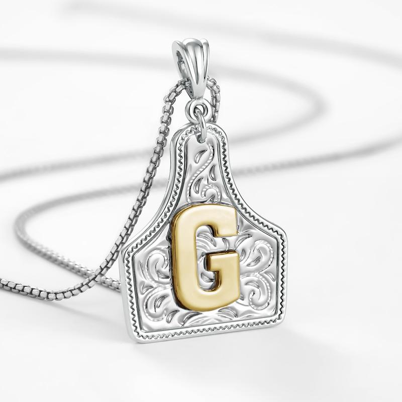 Initial Tag Necklace