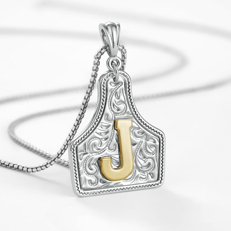 Initial Tag Necklace