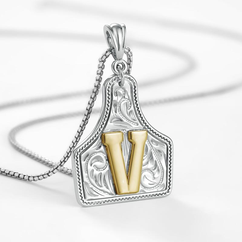 Initial Tag Necklace