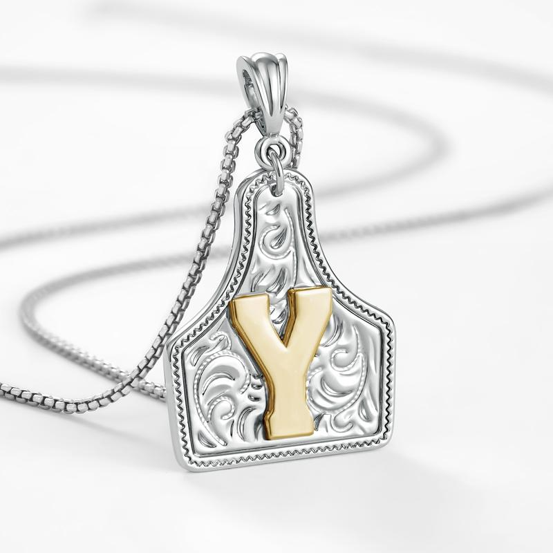 Initial Tag Necklace