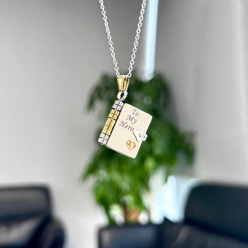 Eternal Love Book Necklace