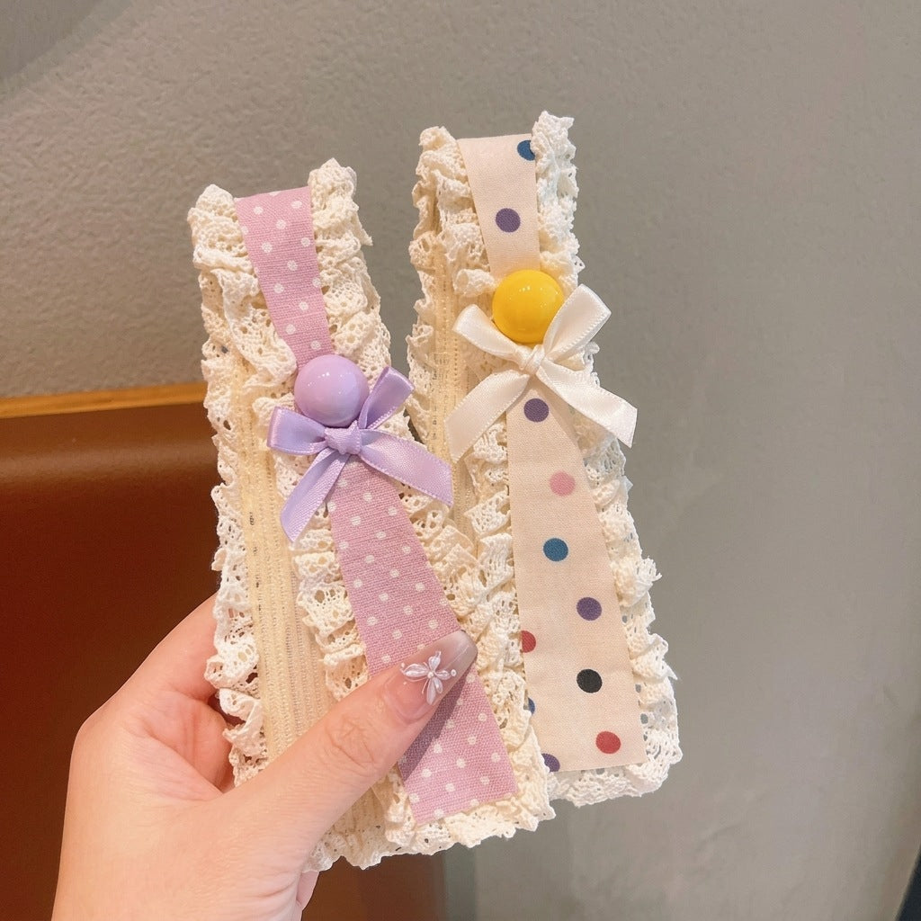 Lace Bow Hair Clip