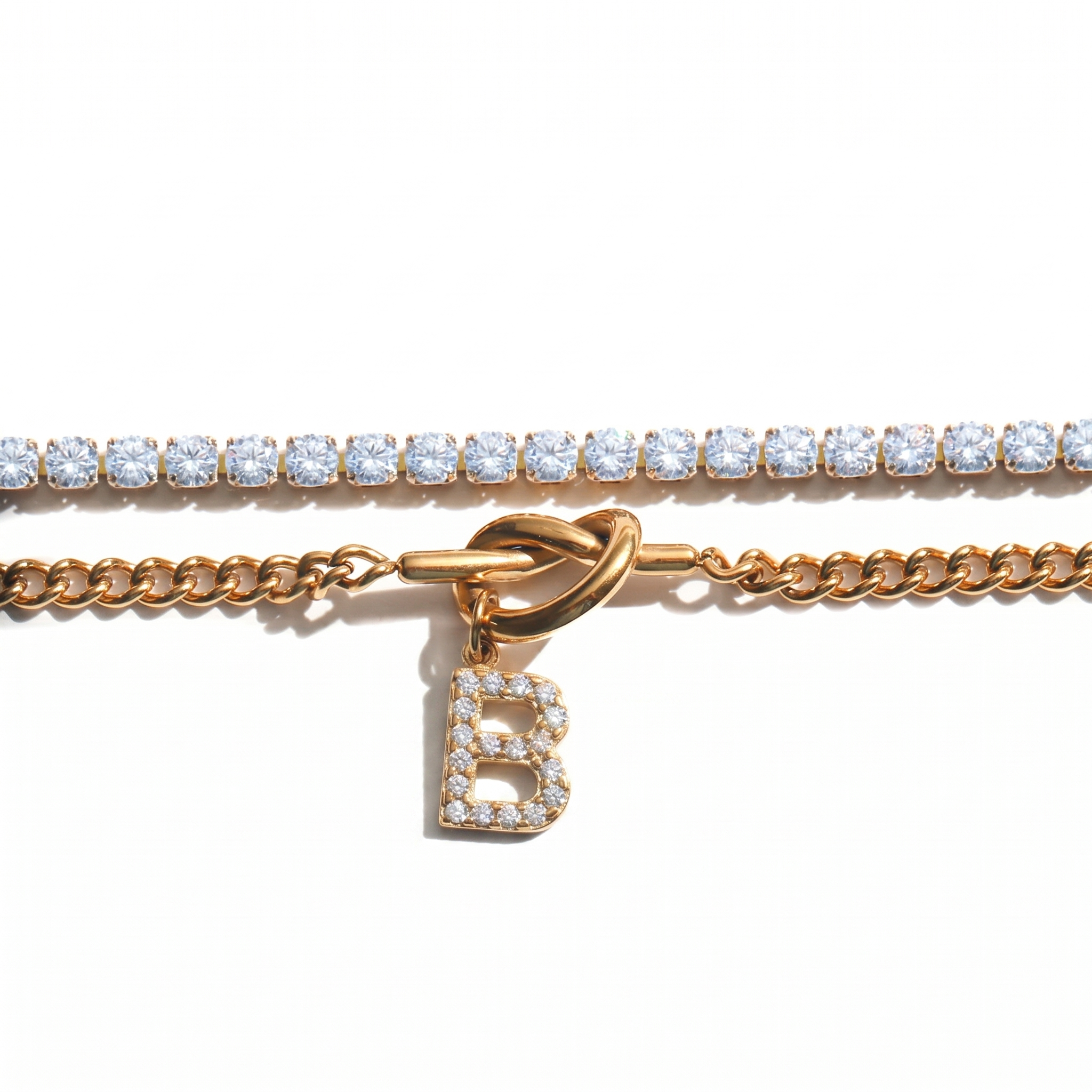 2pc Sparkle Knot Bracelet