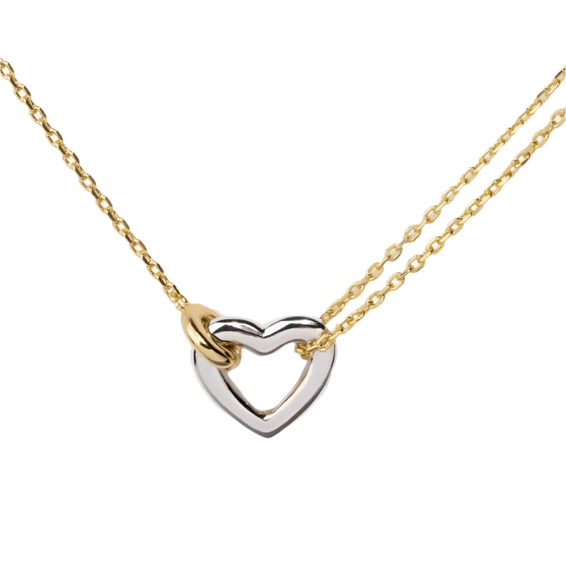 Linked Eternity Heart Necklace