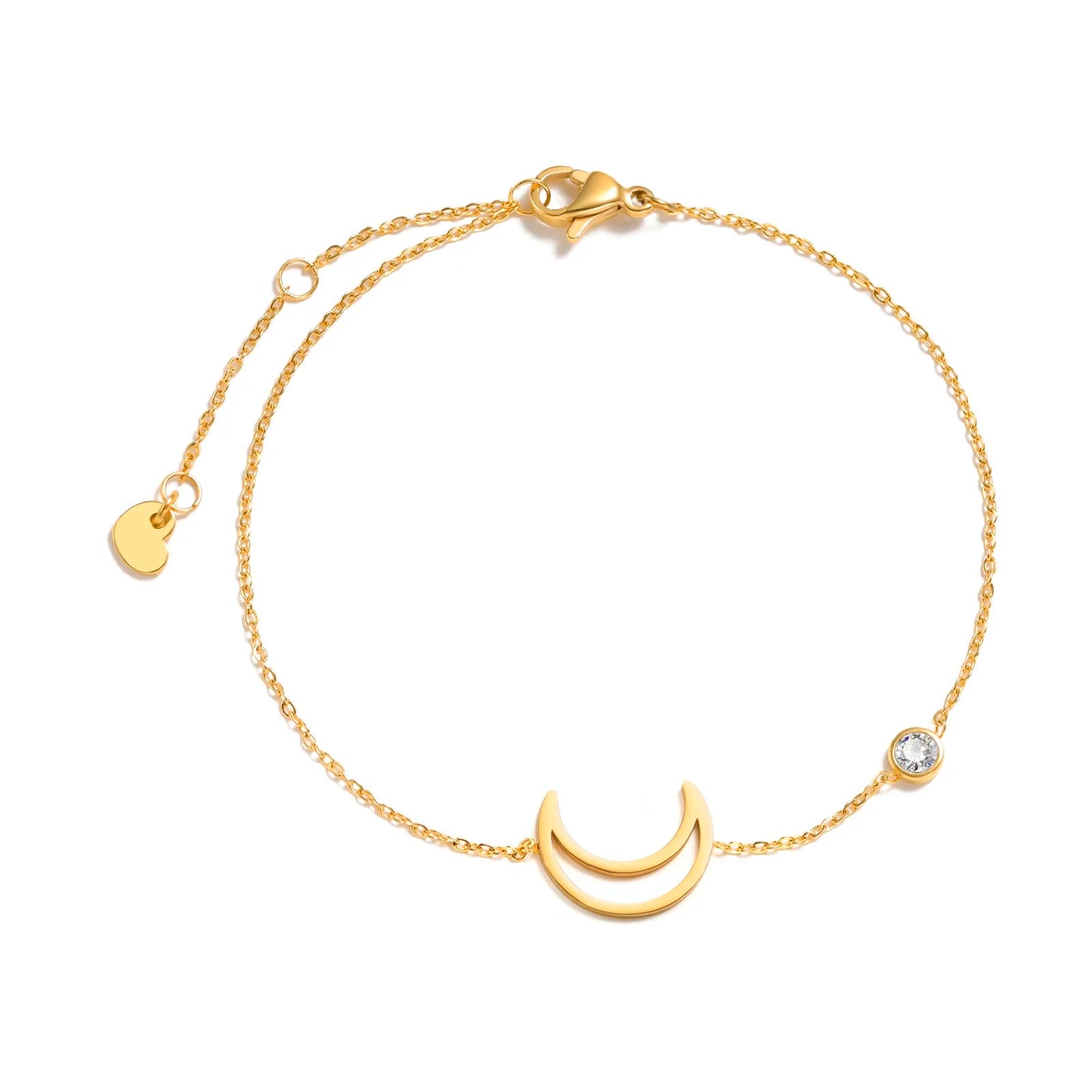 Dainty Crescent Moon Bracelet