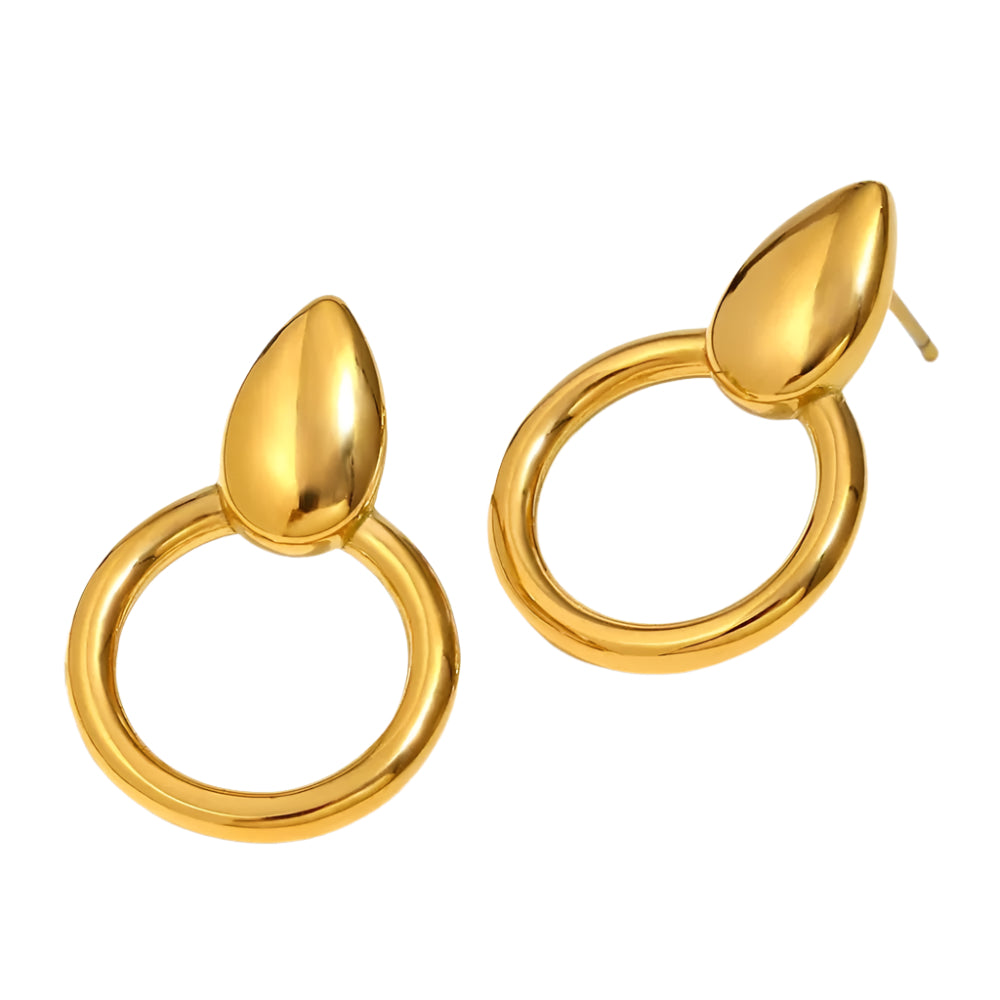 Dainty Water Droplet Stud Earrings